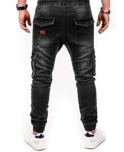 Pantalon en jean stretch respirant pour homme, coupe droite, effet délavé au laser, design de créateur, vente en gros directe usine, meilleur prix, mode personnalisée, OEM, prix abordable - Product Image 3