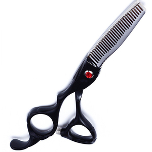 Stainless Steel <b>Blade</b> and Steel Handle Sharp Tip Hair Cutting Thinning Tool Professional 5.5 Inch <b>Barber</b> Scissors - Product Image 5