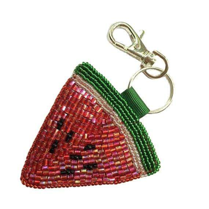 Beaded Cactus <b>Keychain</b> Handmade Seed Bead Embroidery Carabiner Charm <b>Custom</b> Shape Cuté Style Woven Design - Product Image 2