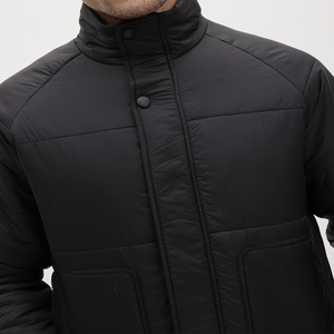Men's Quilted <b>Puffer</b> <b>Jacket</b> Outdoor Winter Windbreaker Zipper Closure Lightweight Color Block Outerwear <b>Puffer</b> <b>Jacket</b> - Product Image 3