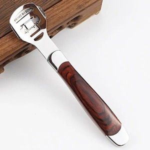 ชุดอุปกรณ์ขูดหนังด้านเท้า 4 ชิ้น ด้ามไม้ สำหรับขจัดหนังด้าน ส้นเท้าแตก ตาปลา และหนังกำพร้า แบบพกพา - Product Image 5