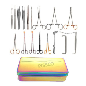 Juego de Instrumentos para Abdominoplastia PISSCO, 17 Piezas, Kit de Instrumentos de Cirugía Plástica, Instrumentos para Contorno Corporal, Kit de Cirugía Abdominal - Product Image 1