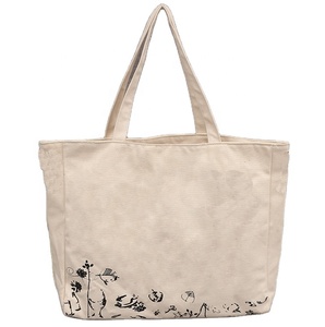 Manufacturers Wholesale Eco Friendly <b>Recycled</b> <b>Tote</b> <b>Bag</b> Custom Logo White Cotton Canvas Shopping <b>Bags</b> manufacturer - Product Image 1