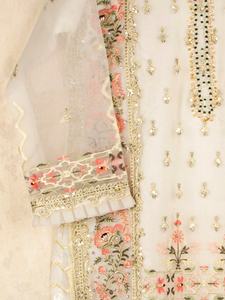 2021 fait à la main indien Style pakistanais Salwar Kameez vente chaude coton lin soie robe lourde costume pour les femmes Organza tissage - Product Image 5