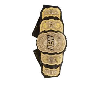 เข็มขัดแชมป์มวยปล้ำเฮฟวี่เวท UWF แบบกำหนดเอง สายหนังแท้ - Product Image 6
