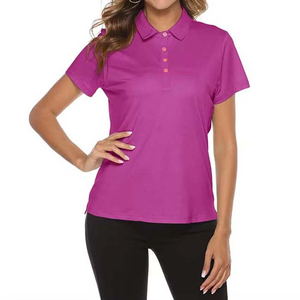 Camiseta Polo de Manga Corta para Mujer, Transpirable, de Primera Calidad, de Algodón, Informal, Deportiva, para Tenis, Servicio OEM, 2026 - Product Image 1