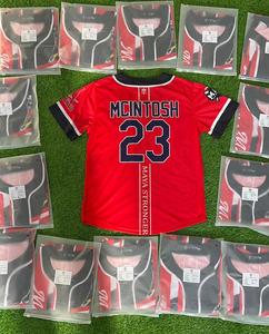 Uniforme de baseball personnalisé, maillot à boutons, pantalon à rayures fines, sublimation, vêtements d'équipe, fabricant OEM ODM - Product Image 2