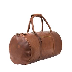 Leather Design Men Leather <b>Duffel</b> <b>Bag</b> Outdoor Travel Sports <b>Bag</b> With Large Storage Capacity And Durable - Product Image 3