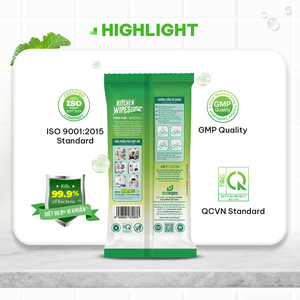 Toallitas Húmedas de Limpieza para Cocina Ecowipes KCW42, No Tejidas, 42 Hojas, 20x30cm, 50gsm, Uso Doméstico, Hechas en Vietnam - Product Image 6