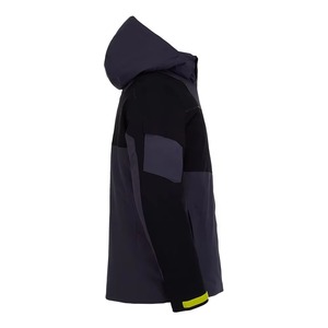 Chaqueta Impermeable con Capucha para Hombre, Diseño Color Block, Cierre de Cremallera, Corte Regular, para Invierno y Actividades al Aire Libre, Material de Poliéster - Product Image 5