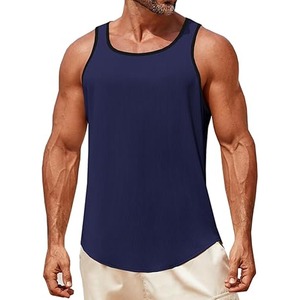 Custom Logo Summer Men's Gym Wear Sleeveless Tank <b>Top</b> Comfortable Breathable Workout Quick-Drying Men's Tank <b>Top</b> for Adult - Product Image 1