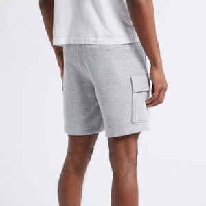 Pantalones Cortos de Algodón para Hombre, Diseño 2026, Lavado Ácido Personalizado, Logotipo Serigrafiado, Estilo Casual, Patrón Sólido - Product Image 4