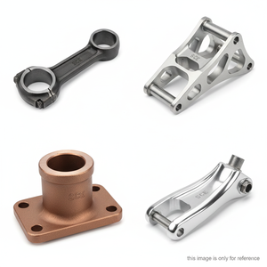 Kit de composants de quincaillerie en acier inoxydable moulé par investissement : bielle, bras de liaison, support de suspension, manchon à bride - Product Image 5