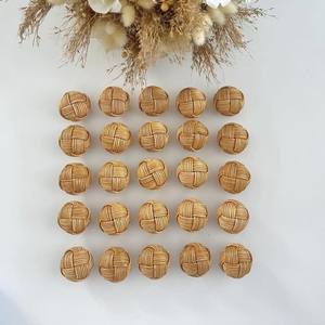 Manijas de ratán natural al por mayor para puertas interiores, la mejor opción en tiradores de madera decorativos para gabinetes - Product Image 6