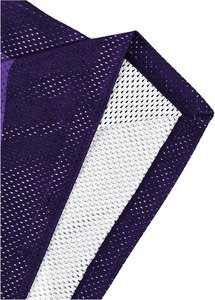 Saint Faith Women's Purple <b>Mesh</b> <b>Crop</b> <b>Top</b> V-Neck Short Sleeve Streetwear T-Shirt with Angel Logo Print Breathable Loose Fit - Product Image 4