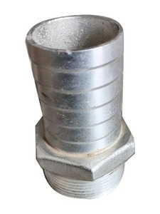 Acoplamiento de Tubería Roscado de Acero Inoxidable con Brida Hexagonal para Conexión de Tuberías en Sistemas de Suministro de Agua - Product Image 1