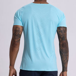 Camisetas de Gimnasio para Hombre de Spandex/Poliéster, Impresión de Logotipo Personalizado, Absorción de Sudor, Secado Rápido, Ropa para Correr, Ropa para Trotar - Product Image 4