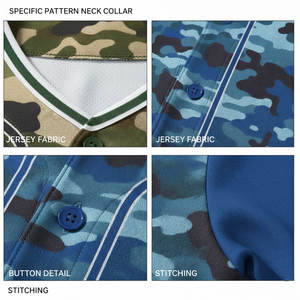 Uniformes de Béisbol Sublimables Baratos al por Mayor, Camisetas Transpirables de Poliéster Blancas para Equipos, Uniformes de Béisbol para Adultos, Kit de Uniforme de Softbol - Product Image 5