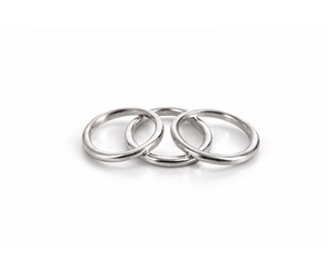 925 Sterling <b>Silver</b> <b>Stacking</b> <b>Ring</b> Set Minimalist Dainty Round Bands Collection Featuring Elegant Slim Profiles Smooth Polished - Product Image 1