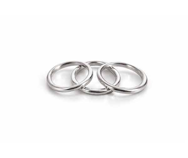 925 Sterling Silver Stacking Ring Set Minimalist Dainty Round Bands Collection Featuring Elegant Slim Profiles Smooth Polished