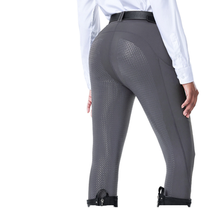 Leggings de equitación transpirables para mujer, pantalones de compresión para montar a caballo, ropa deportiva de entrenamiento, leggings flexibles para equitación. - Product Image 6