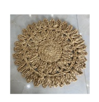Meilleures ventes de sets de table en paille de maïs naturelle tressée / Sets de table ronds en herbe de mer naturelle tissés pour la décoration de la cuisine, de la salle à manger et de la maison