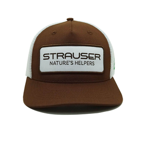 Casquette Trucker 5 Panneaux en Maille Blanche Respirante avec Écusson Tissé Personnalisable, Fabriquée au Vietnam pour l'Extérieur et un Style Toute l'Année - Product Image 1