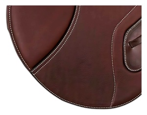 อานม้าหนังสีน้ำตาลเข้มแบบอังกฤษสำหรับกระโดดขี่ม้า อุปกรณ์ขี่ม้า - Product Image 6