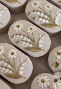 Gifty craft Custom Modern Promotional Birthday Ramadan Wedding Cotton <b>Cookie</b> Packaging <b>Boxes</b> Embroidery Luxury Design - Product Image 2