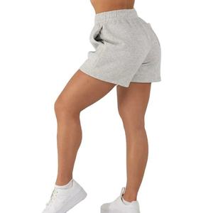 Pantalones Cortos Deportivos de Felpa 100% Algodón para Mujer, Invierno 2026, Casuales, para Gimnasio, Entrenamiento, Running, con Bolsillos y Diseño Sólido, Gran Venta - Product Image 3