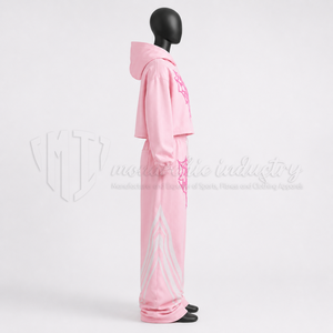 <b>Women</b>’s <b>Tracksuit</b> 2 Piece Set Pink Hoodie Sweatpants Streetwear Jogger Set Wholesale Custom <b>Tracksuit</b> - Product Image 5