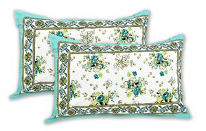 Drap plat en coton imprimé de Jaipur, 200 fils, toutes saisons, écologique, doux pour la peau, durable, respirant, lavable, taille complète - Product Image 3