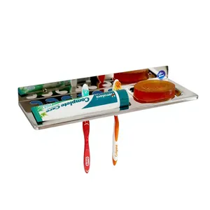 Porte-savon 3 en 1 M 405 SS Marwel, porte-savon en acier inoxydable pour salle de bain, fixation murale, organiseur de porte-savon pour salle de bain - Product Image 1