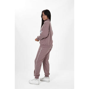Conjunto Deportivo Premium OEM con Logotipo Personalizado para Mujer, Sudadera con Capucha de Forro Polar Grueso y Pantalones a Juego - Product Image 3