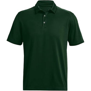 Premium Hot Selling New Design Custom Logo Solid Color Breathable <b>Men's</b> <b>Polo</b> <b>Shirts</b> Polyester Regular Fit Knitted Casual <b>Green</b> - Product Image 1