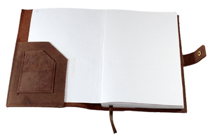 Carnet de notes en cuir de buffle ligné avec logo personnalisé pour fournitures de bureau en gros, journal imprimé sur mesure - Product Image 4