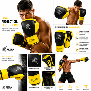 Guantes de Boxeo Profesionales de Piel Sintética para Entrenamiento al Aire Libre, con Logotipo Personalizado OEM, 6oz 8oz 10oz 12oz 14oz 16oz Premium - Product Image 3