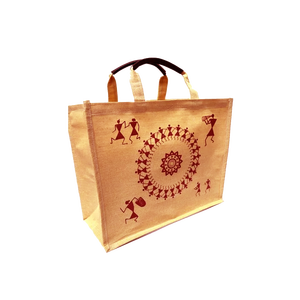 Sac fourre-tout en jute écologique de style bohème avec sangle d'épaule, poignée de ruban adhésif, décoration de lettre pour l'épicerie des femmes - Product Image 5