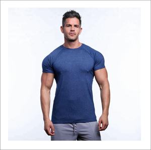 Coloré uni pas cher prix haute qualité T-shirts hommes à manches courtes microfibre t-shirt ensembles courts fabriqués avec du tissu de coton - Product Image 3