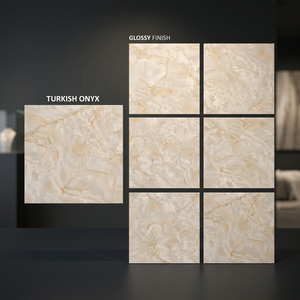 Vistaar - Baldosas de Porcelana Antideslizantes para Pared y Suelo, Aspecto de Mármol Marrón Oscuro Atenúa, Piedra de Ónix China Natural de 800x800 mm y 10 mm de Grosor - Product Image 5