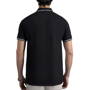 เสื้อยืดแขนสั้นพิมพ์ลายโลโก้ด้านหน้า ทรงปกติ แต่งขอบตัดกัน ผ้าเจอร์ซีย์คอตตอน 100% น้ำหนัก 240 กรัม ระบายอากาศได้ดี สำหรับผู้ชาย - Product Image 6