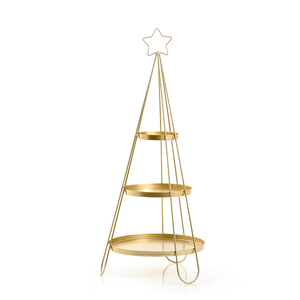 Support à gâteau en métal au look fabuleux avec finition or rose, forme ronde, pour fêtes d'anniversaire, pâtisseries et gâteaux, en solde - Product Image 3