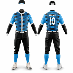 Conjunto de Pantalones Grises con Ribete Blanco y Camiseta de Béisbol Negra Personalizada Unisex, Transpirable, Absorbente de Humedad, Ecológico, de Manga Corta para Invierno - Product Image 6