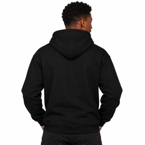 Sudadera con capucha negra para hombre de Phi Beta Sigma, sudadera con capucha informal con bordado de letras griegas azules, sudadera con capucha informal, vida fraternitaria griega - Product Image 2