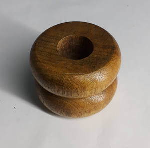 Bougeoir en bois sur pied T-Light fait à la main avec accents en métal, idéal pour la maison, Noël, le thé et la décoration de lanterne - Product Image 5