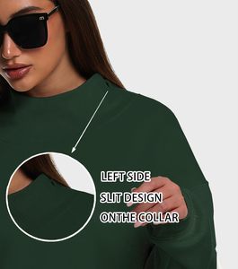 เสื้อฮู้ดคอเต่าแขนยาวสำหรับผู้หญิง รุ่นหนา สำหรับฤดูใบไม้ร่วงและฤดูหนาว ผู้ผลิต OEM - Product Image 3
