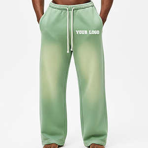 Pantalon de survêtement ample et léger 100 % coton, effet délavé soleil, avec logo personnalisé sérigraphié, idéal pour l'été 2026 - Product Image 2