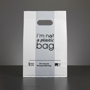 Bolsa de compras hecha de materiales a base de almidón para transporte ecológico y uso diario en empaques minoristas - Product Image 1