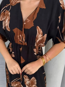 Summer Casual Boho Printed Eco-Friendly Plain Dyed Sweet Sexy Maxi Chiffon Dress Women's Beach Slit Patterns Bohemian Floral - Product Image 3