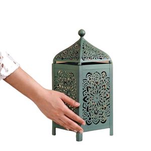 New handmade metal moroccan navy blue <b>candle</b> <b>holder</b> <b>lantern</b> for home decoration in best quality and in cheap price. - Product Image 3